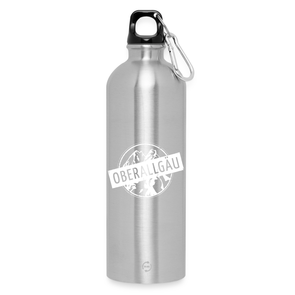 Trinkflasche mit Karabiner 750 ml | OBERALLGÄU - Lightsilver