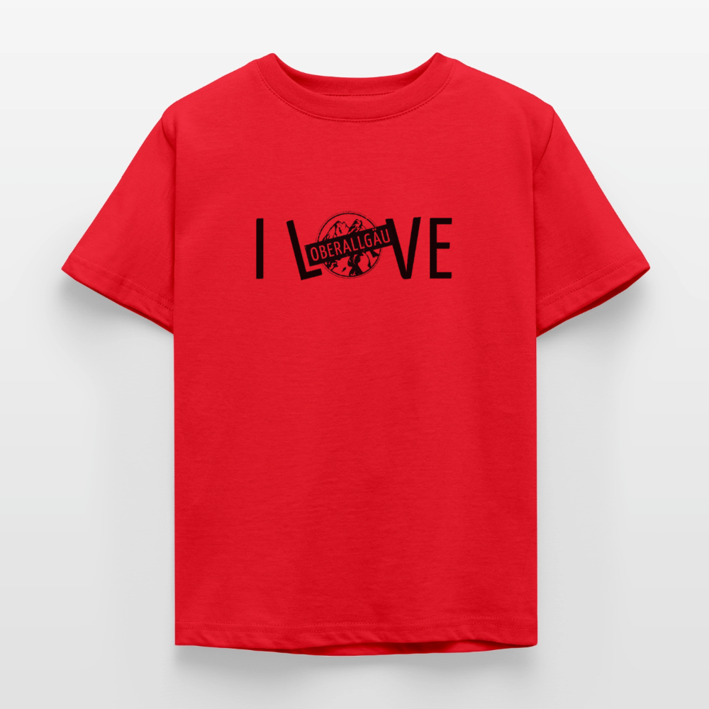 Kinder T-Shirt | I LOVE - Rot