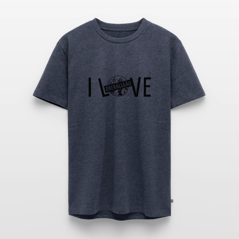 Männer Premium T-Shirt | I LOVE - Jeansblau 