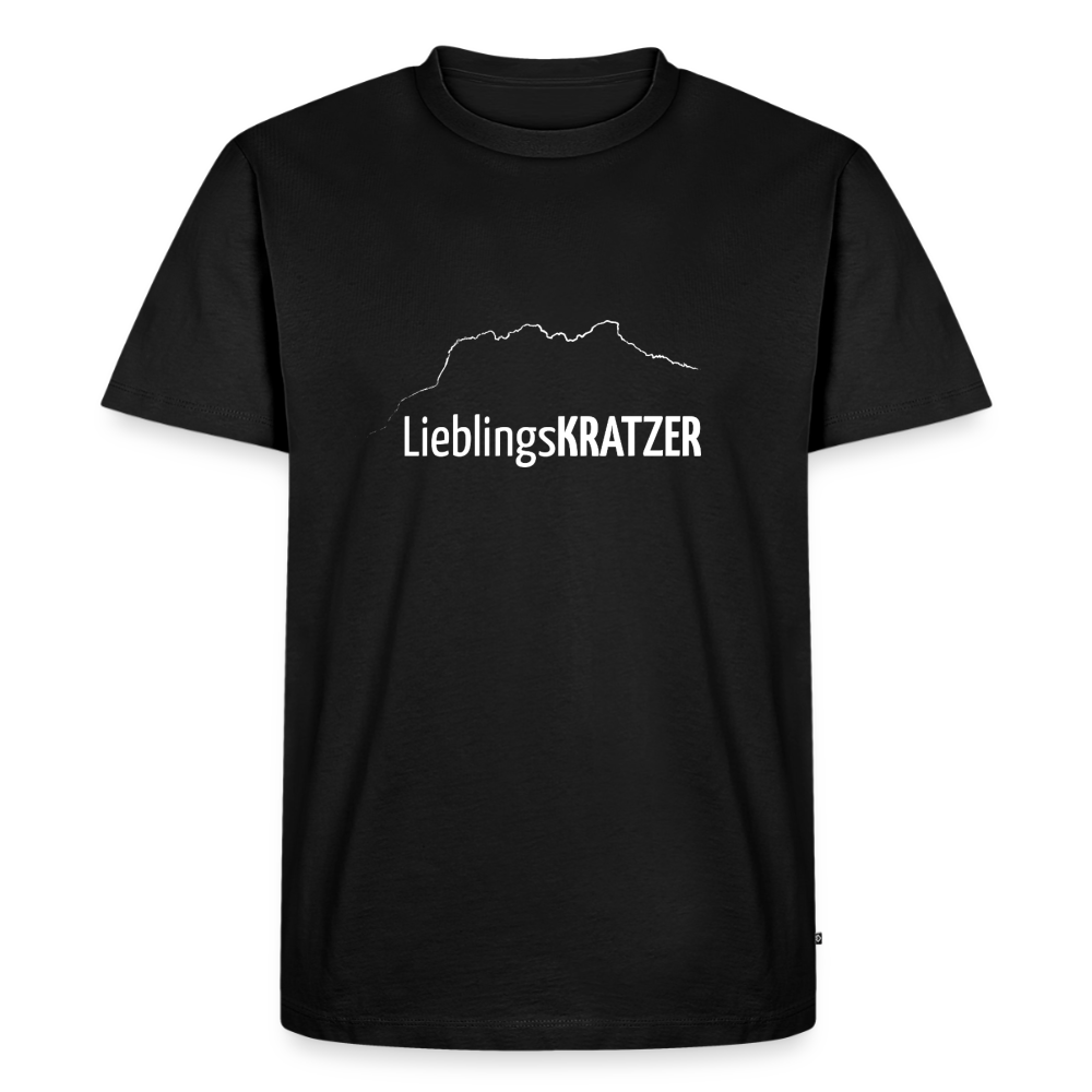 Männer Premium T-Shirt | LieblingsKRATZER - Schwarz