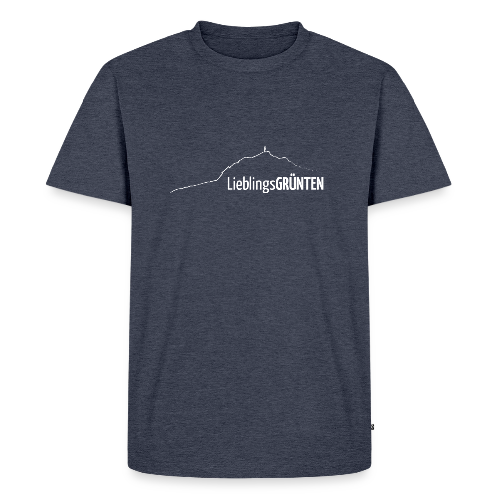 Männer Premium T-Shirt | LieblingsGRÜNTEN - Jeansblau 