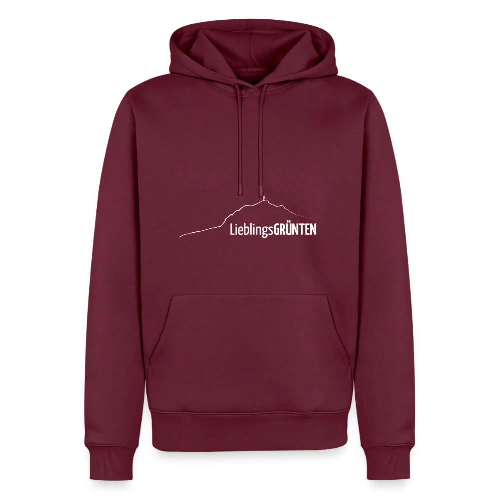 Männer Premium Hoodie | LieblingsGRÜNTEN - Burgunderrot