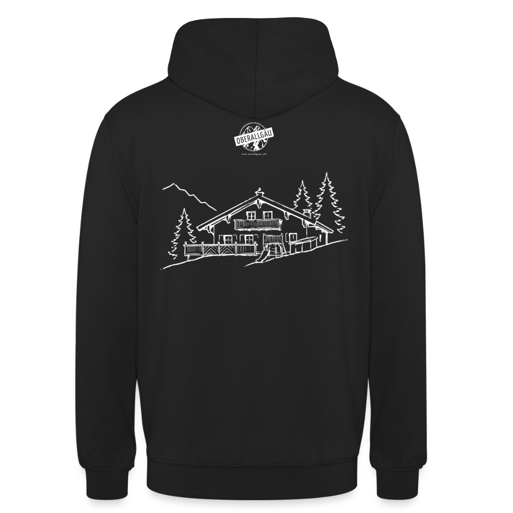 Unisex Hoodie | Untere Ochsenalpe - Schwarz