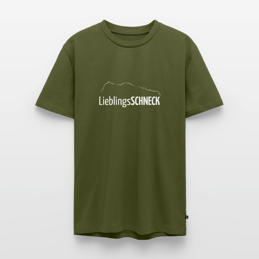 Männer Premium T-Shirt | LieblingsSCHNECK - Khaki