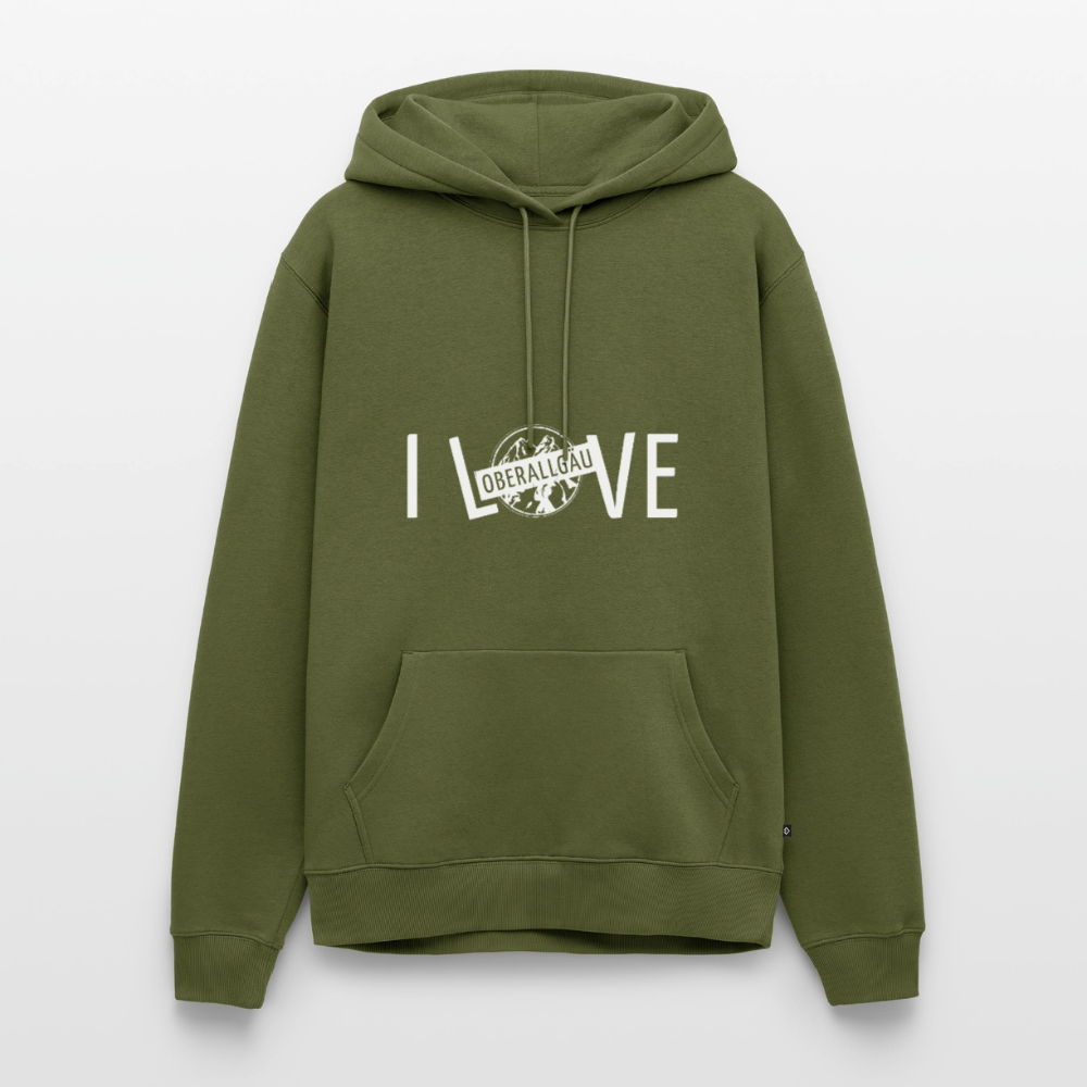 Männer Premium Hoodie | I LOVE - Khaki