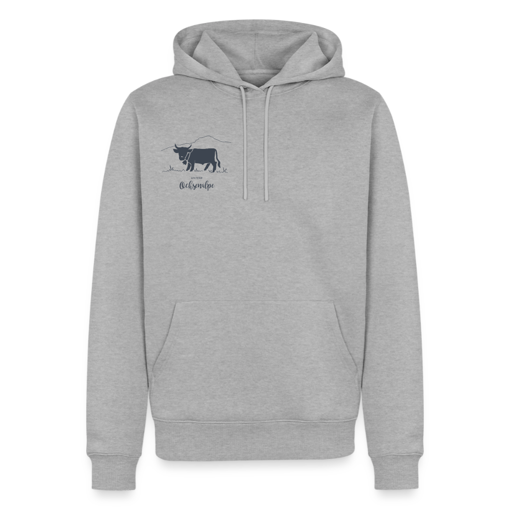 Männer Premium Hoodie | Untere Ochsenalpe - Grau meliert