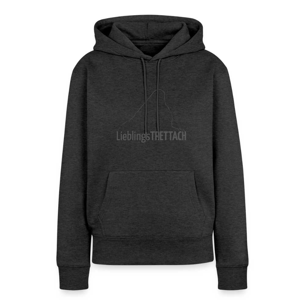 Frauen Premium Hoodie | LieblingsTRETTACH - Anthrazit meliert