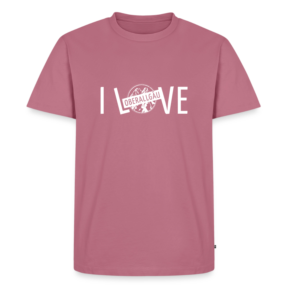 Männer Premium T-Shirt | I LOVE - Mauve
