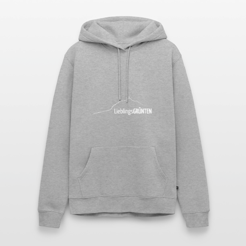 Männer Premium Hoodie | LieblingsGRÜNTEN - Grau meliert