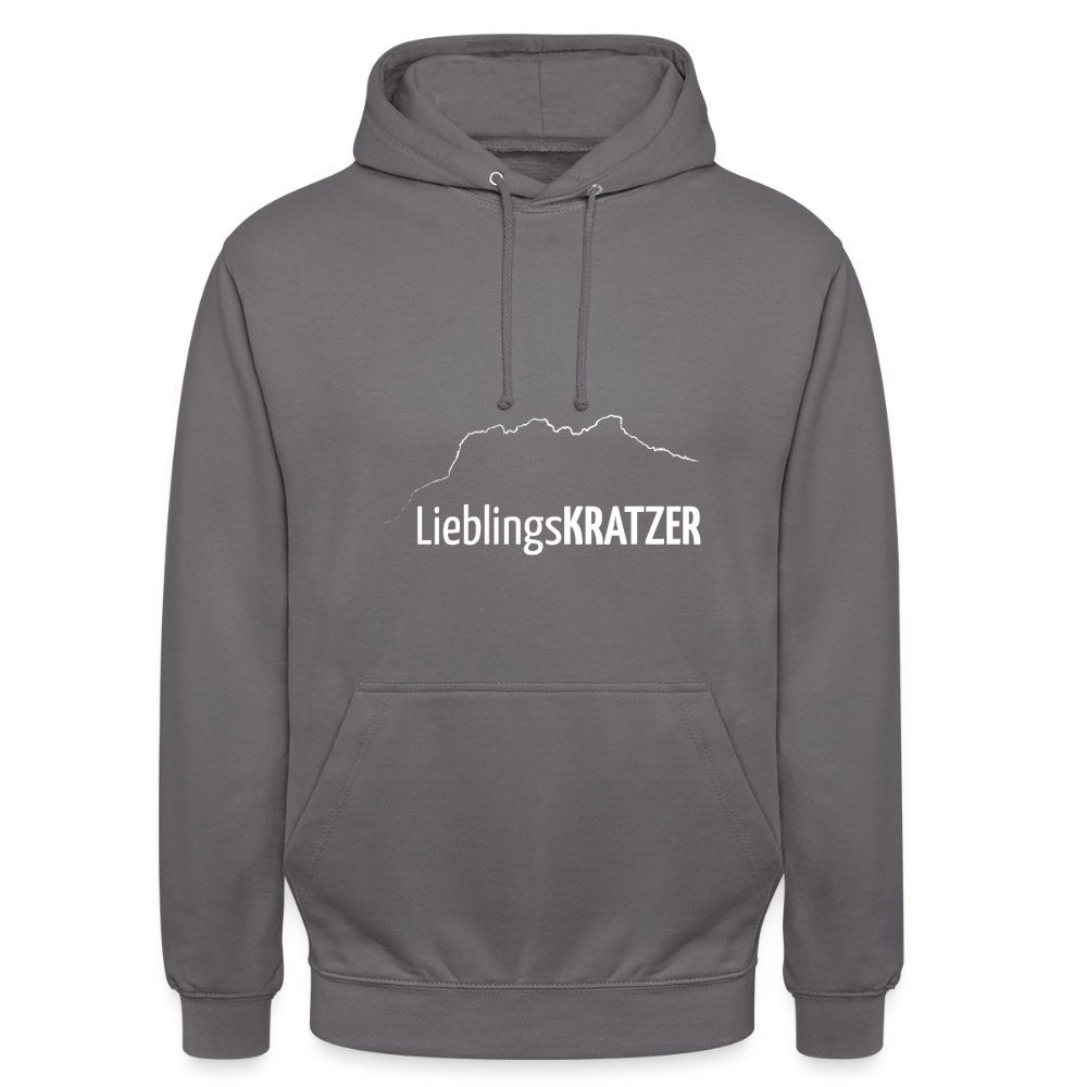 Unisex Hoodie | LieblingsKRATZER - Mittelgrau