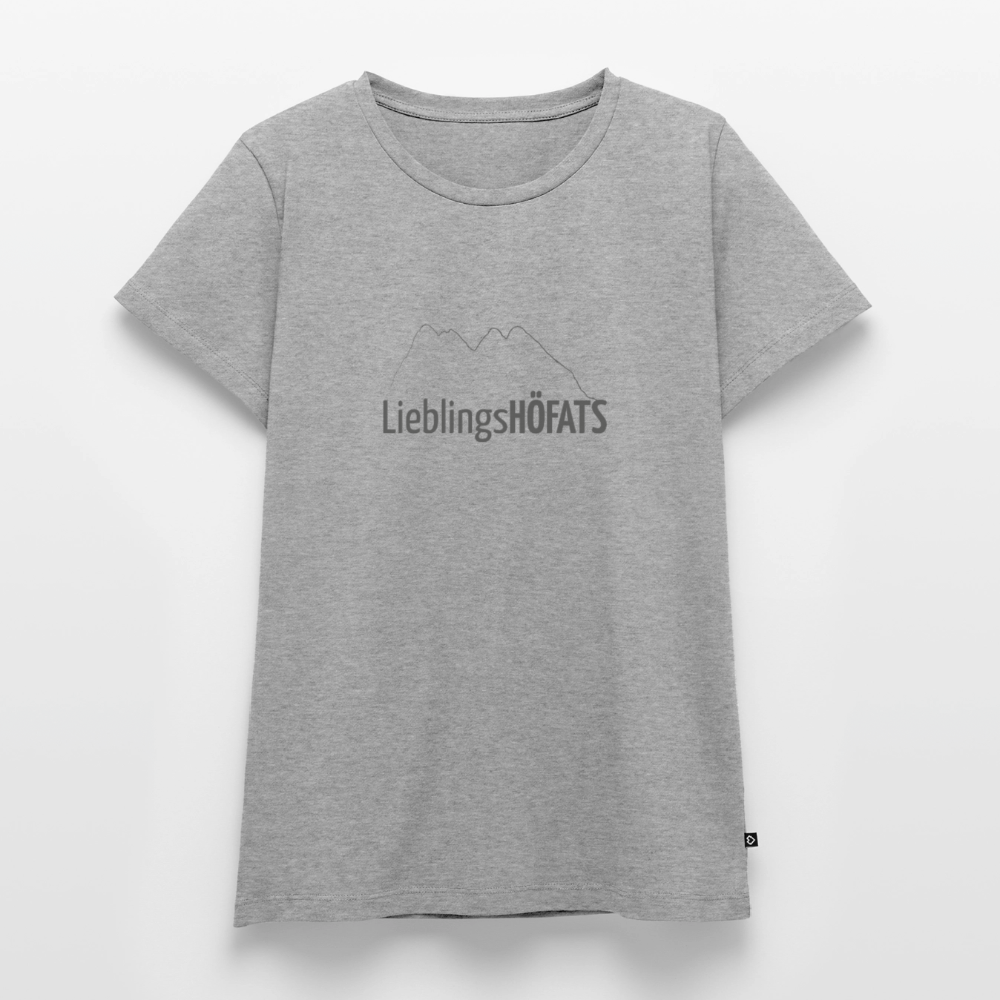 Frauen Premium T-Shirt | LieblingsHÖFATS - Grau meliert