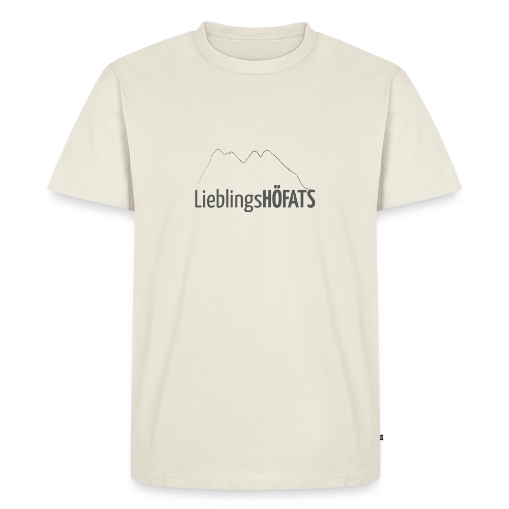 Männer Premium T-Shirt | LieblingsHÖFATS - Naturweiß