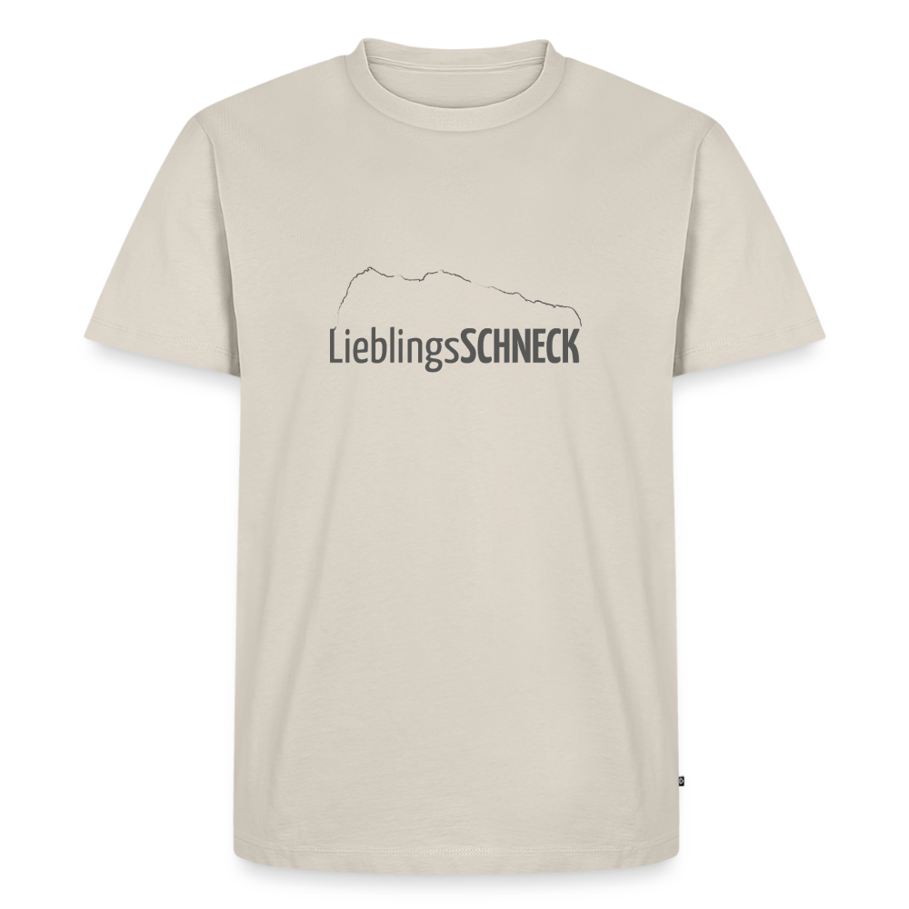 Männer Premium T-Shirt | LieblingsSCHNECK - Beige