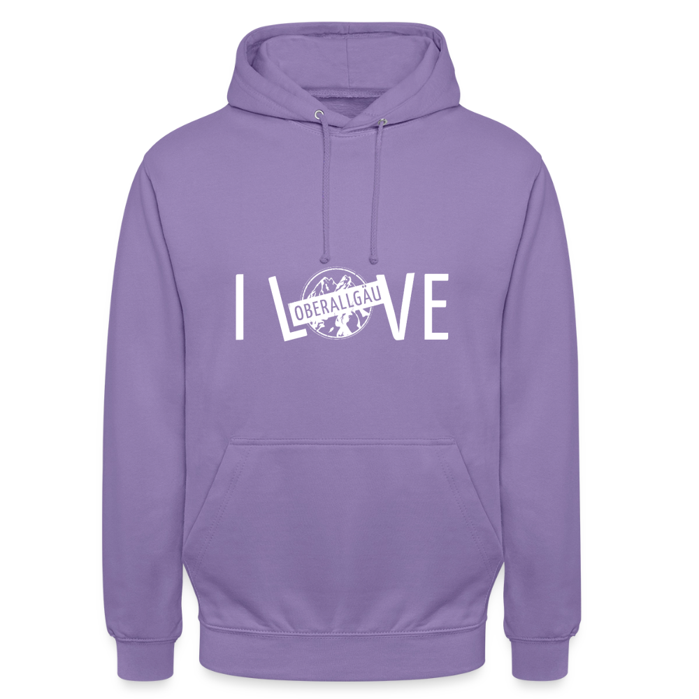 Unisex Hoodie | I LOVE - Lavendel