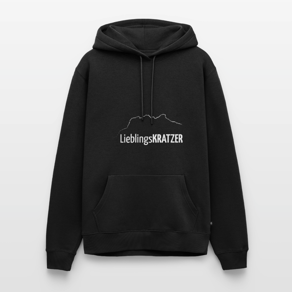 Männer Premium Hoodie | LieblingsKRATZER - Schwarz