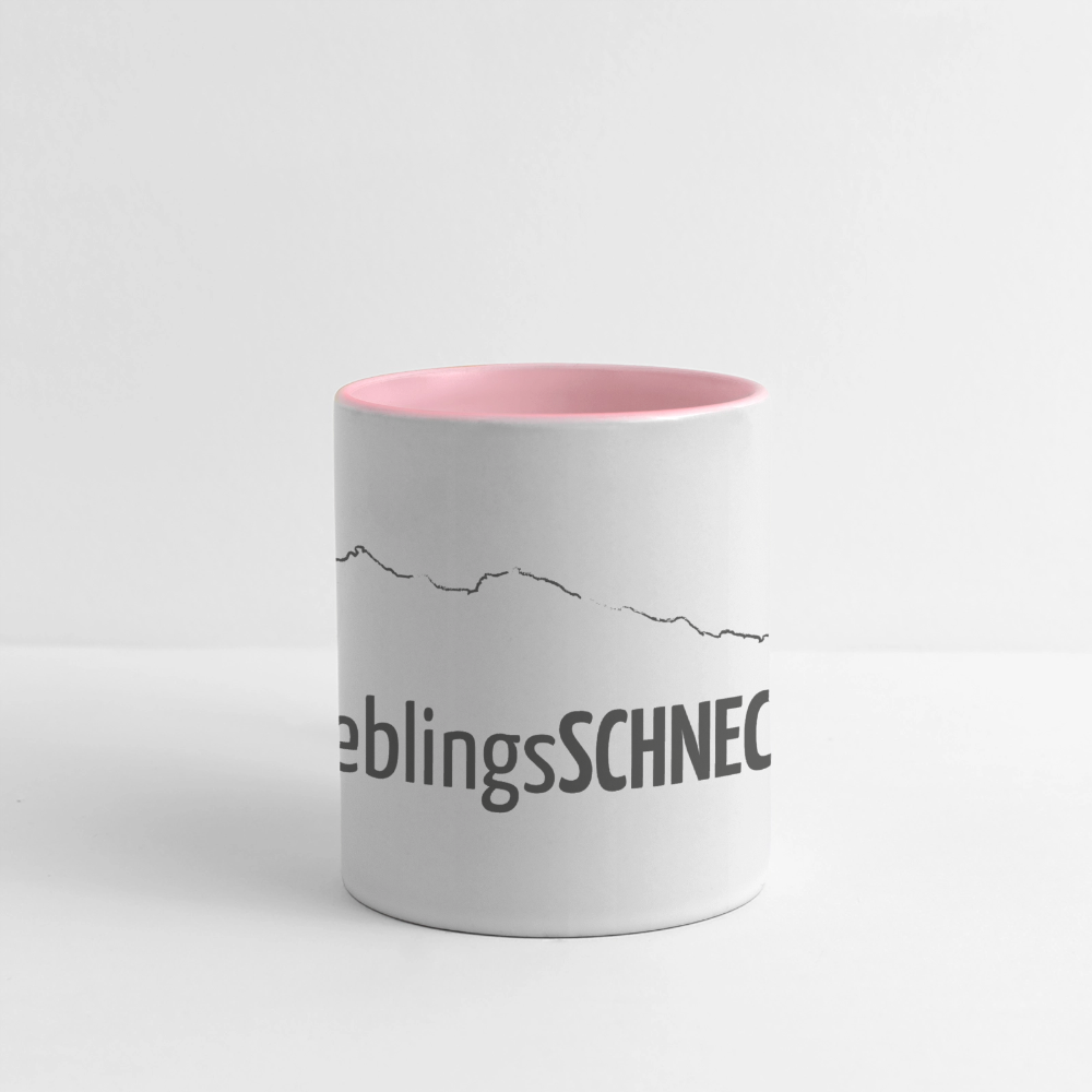 Panoramatasse | LieblingsSCHNECK - Weiß/Pink