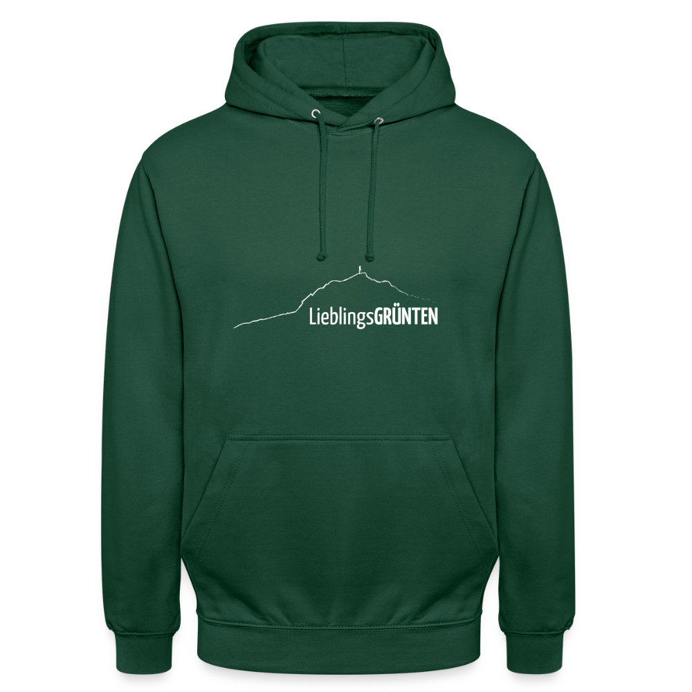 Unisex Hoodie | LieblingsGRÜNTEN - Flaschengrün