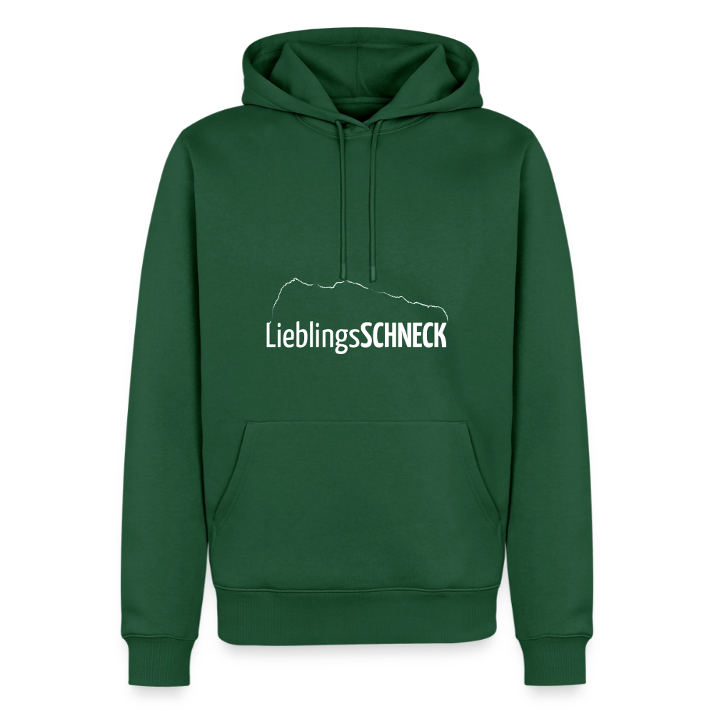Männer Premium Hoodie | LieblingsSCHNECK - Flaschengrün