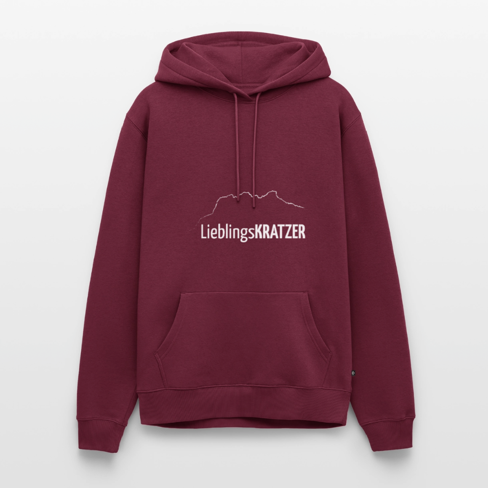 Männer Premium Hoodie | LieblingsKRATZER - Burgunderrot