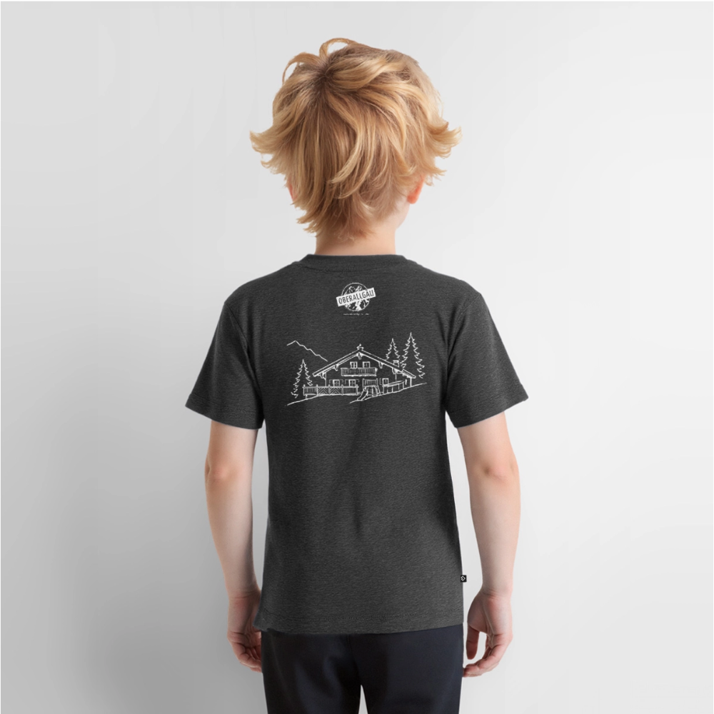 Kinder Premium T-Shirt | Untere Ochsenalpe - Anthrazit meliert