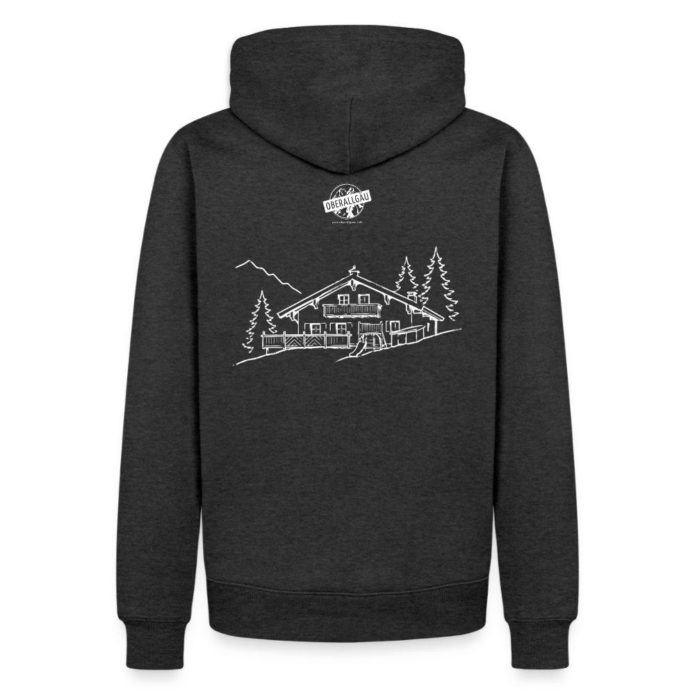 Männer Premium Hoodie | Untere Ochsenalpe - Anthrazit meliert