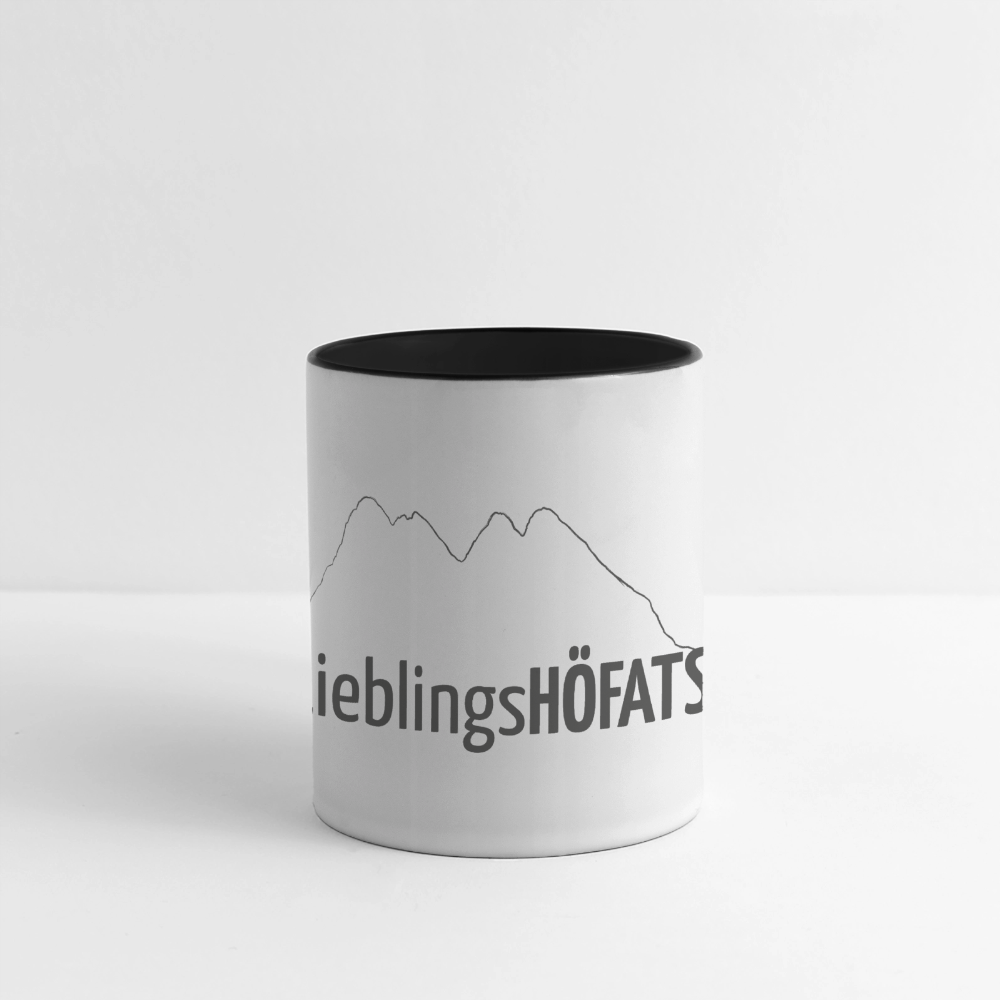 Panoramatasse | LieblingsHÖFATS - Weiß/Schwarz