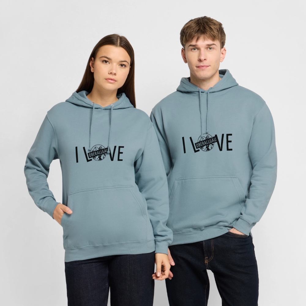 Unisex Hoodie | I LOVE - Nebelblau