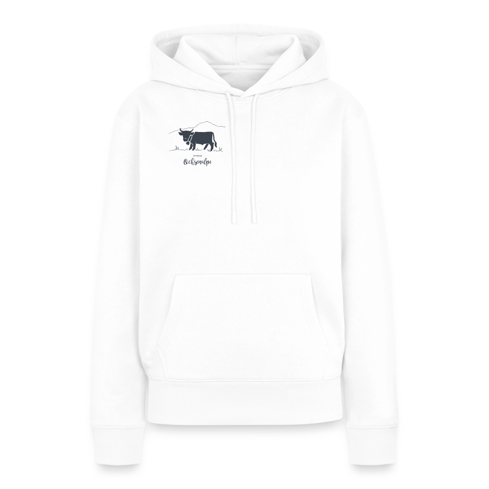 Frauen Premium Hoodie | Untere Ochsenalpe - Weiß