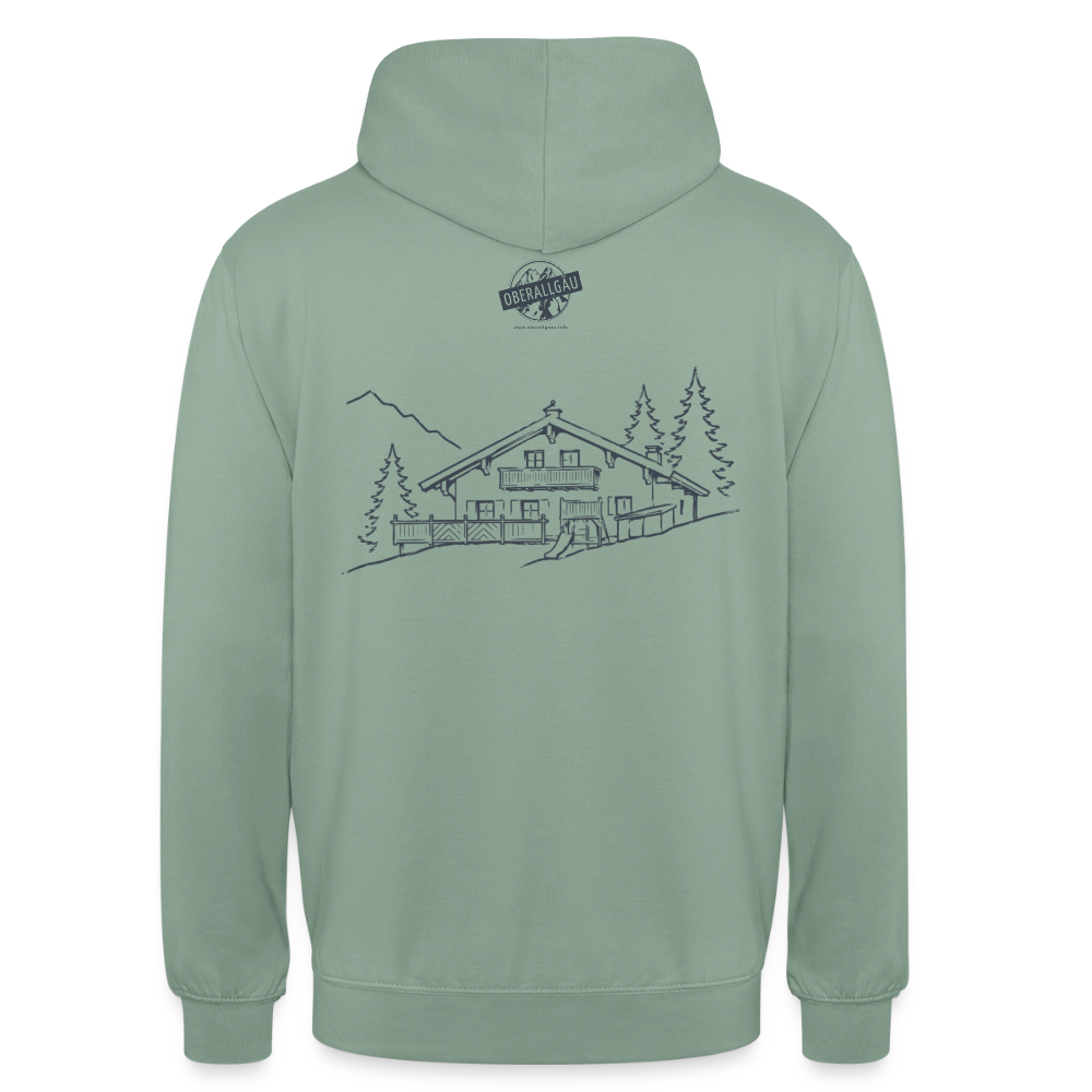 Unisex Hoodie | Untere Ochsenalpe - Graugrün