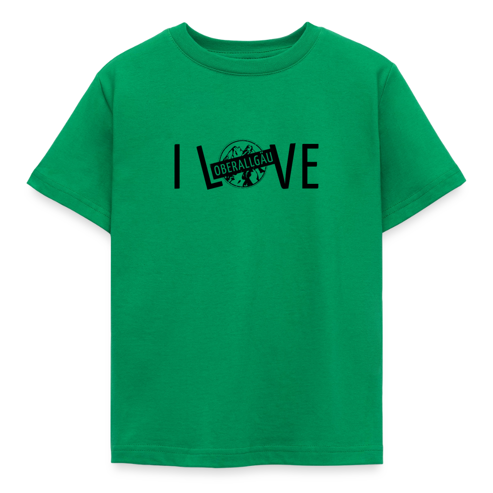 Kinder T-Shirt | I LOVE - Kelly Green