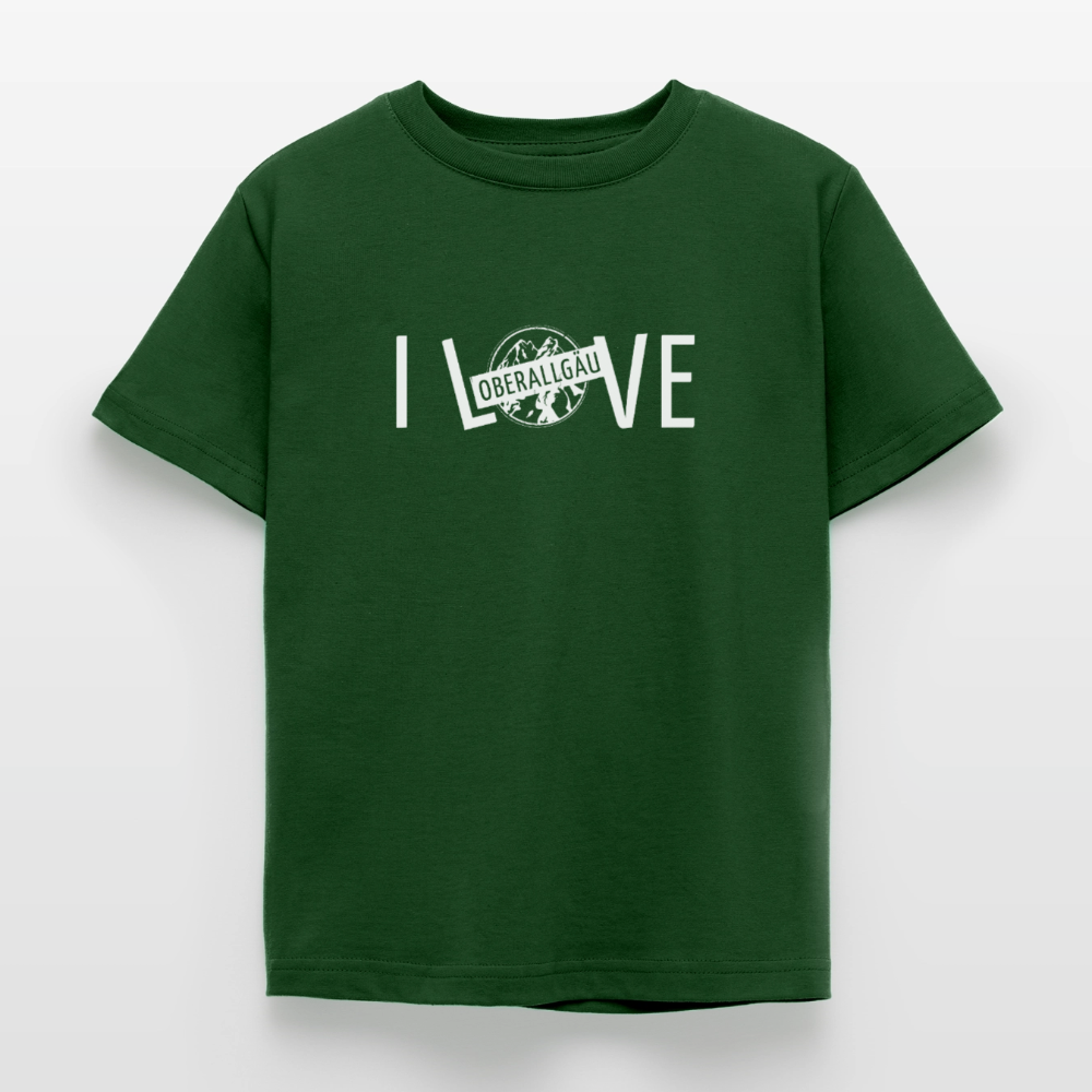 Kinder T-Shirt | I LOVE - Forstgrün 