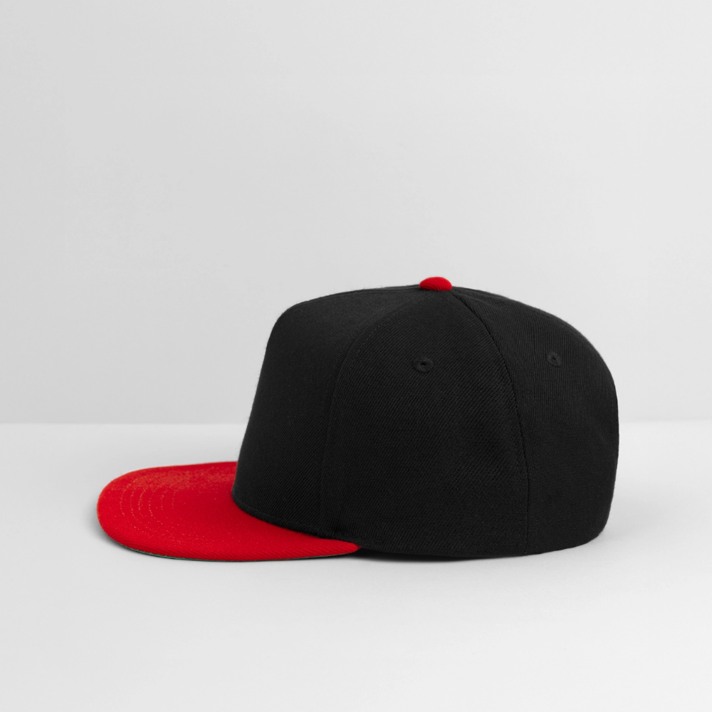 Snapback Cap | Untere Ochsenalpe - Schwarz/Rot