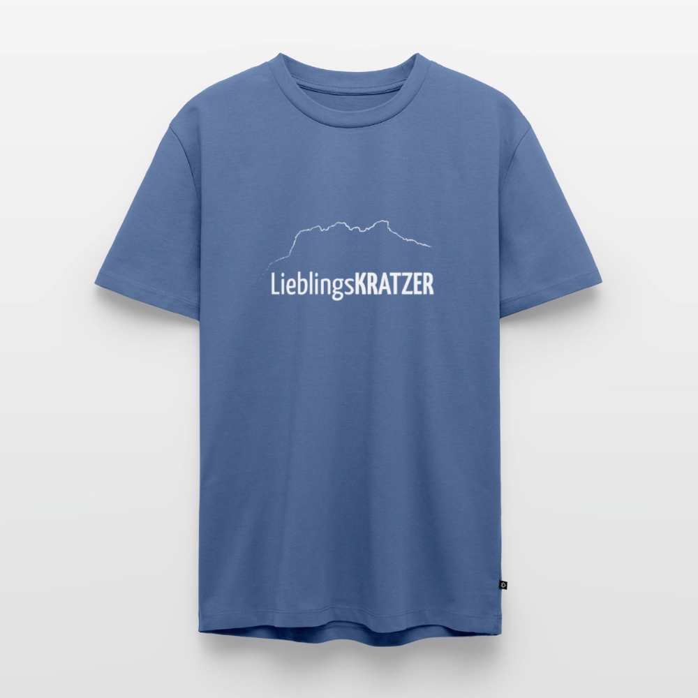 Männer Premium T-Shirt | LieblingsKRATZER - Taubenblau