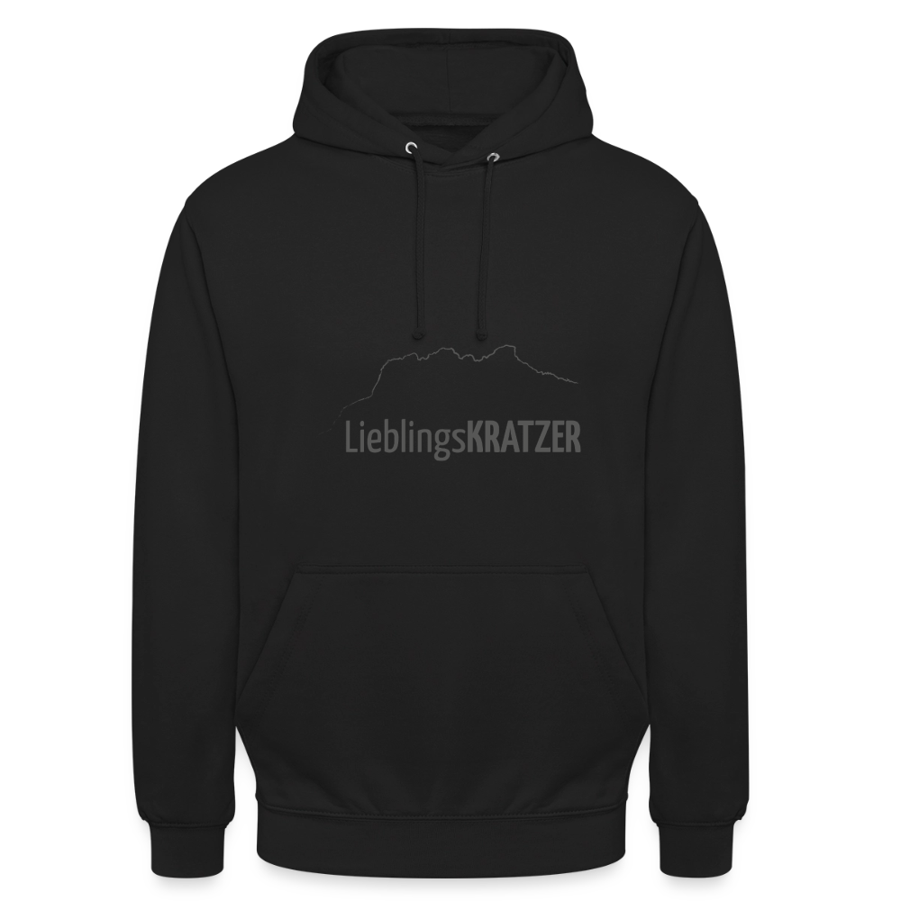 Unisex Hoodie | LieblingsKRATZER - Schwarz