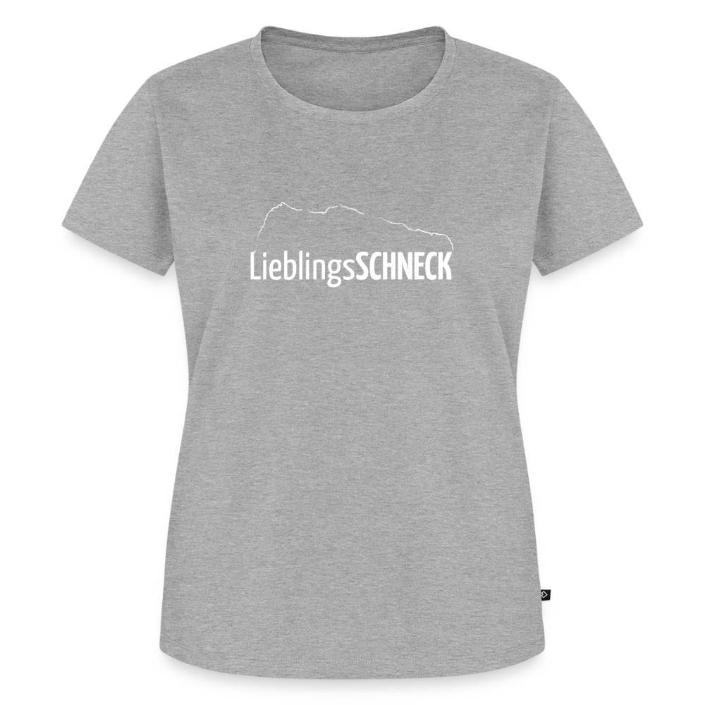 Frauen Premium T-Shirt | LieblingsSCHNECK - Grau meliert