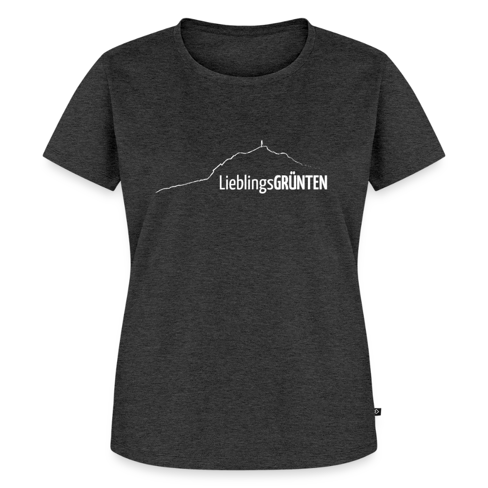 Frauen Premium T-Shirt | LieblingsGRÜNTEN - Anthrazit meliert