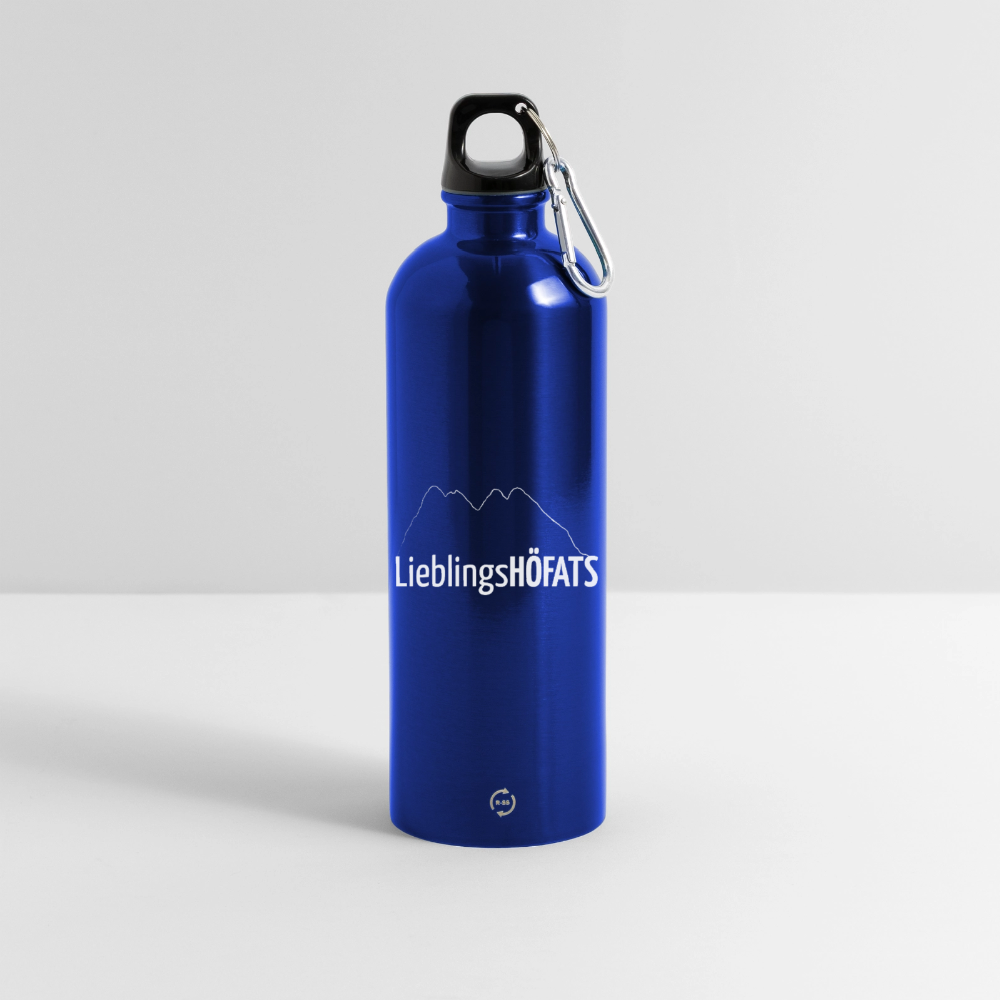 Trinkflasche mit Karabiner 750 ml | LieblingsHÖFATS - Königsblau