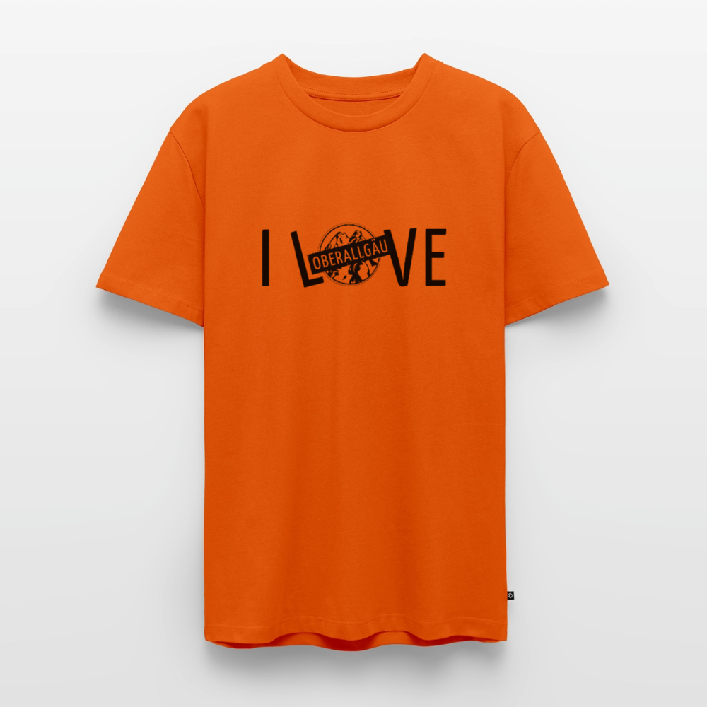 Männer Premium T-Shirt | I LOVE - Orange 