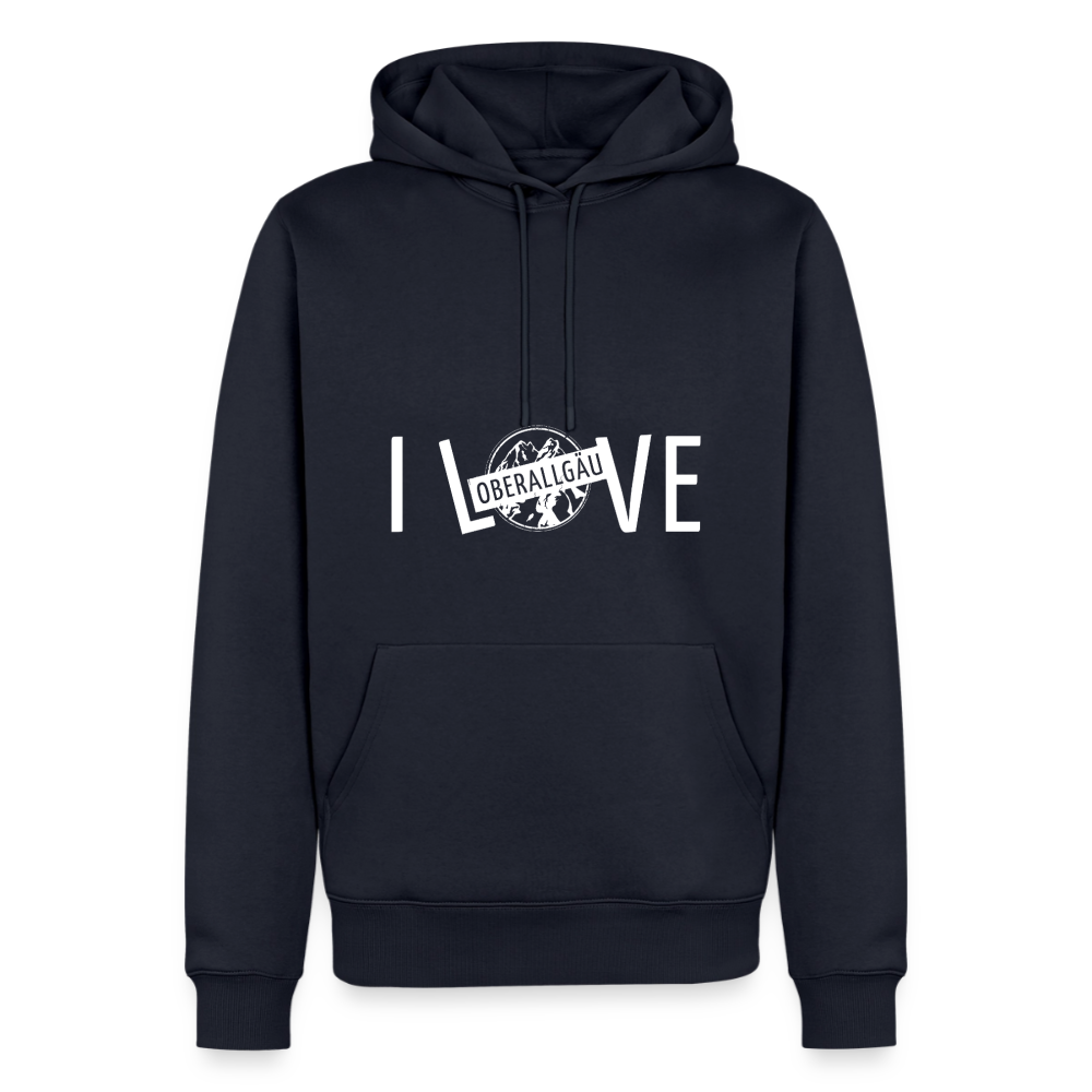 Männer Premium Hoodie | I LOVE - Navy