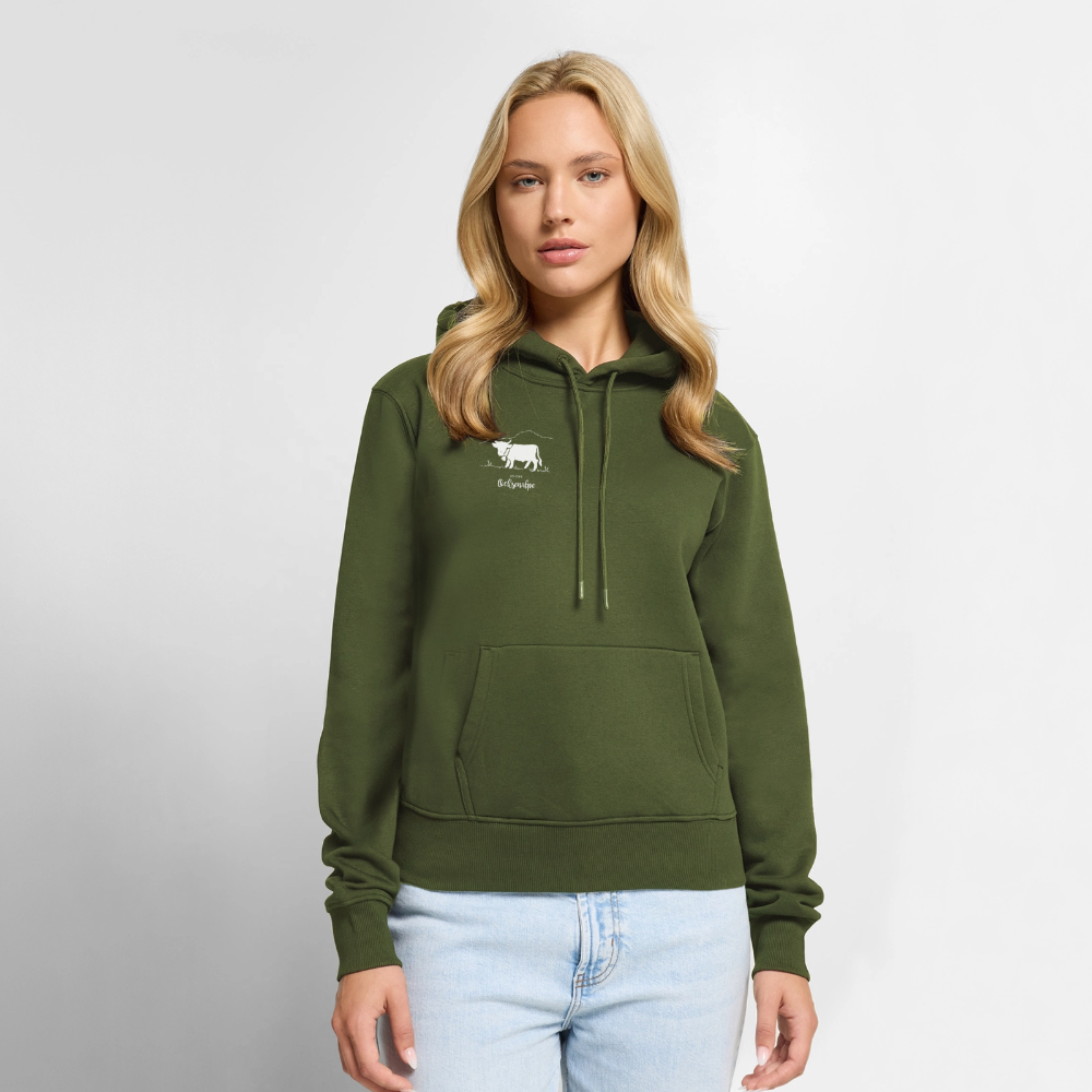 Frauen Premium Hoodie | Untere Ochsenalpe - Khaki