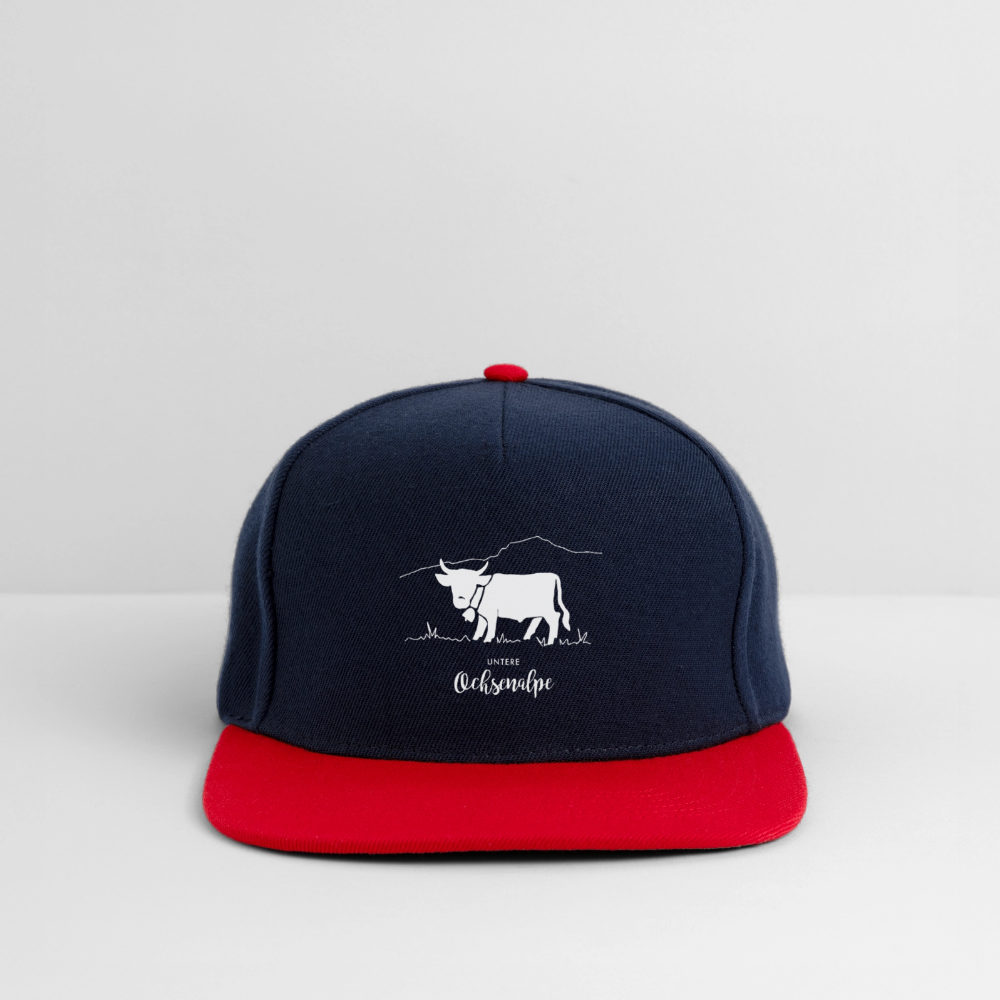 Snapback Cap | Untere Ochsenalpe - Navy/Rot