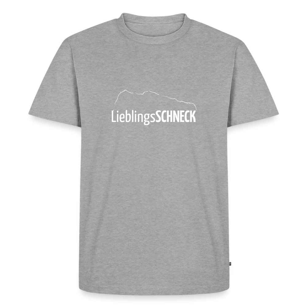 Männer Premium T-Shirt | LieblingsSCHNECK - Grau meliert