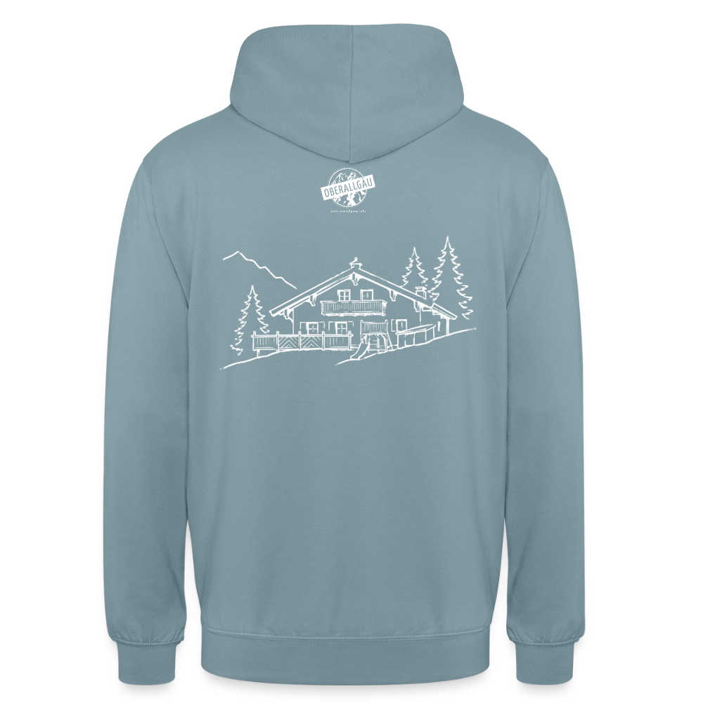Unisex Hoodie | Untere Ochsenalpe - Nebelblau