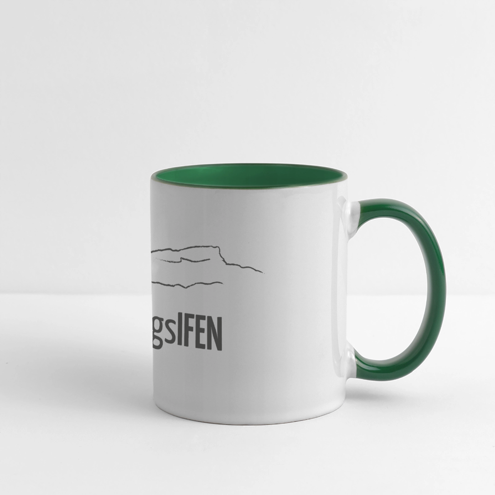 Panoramatasse | LieblingsIFEN - Weiß/Dunkelgrün