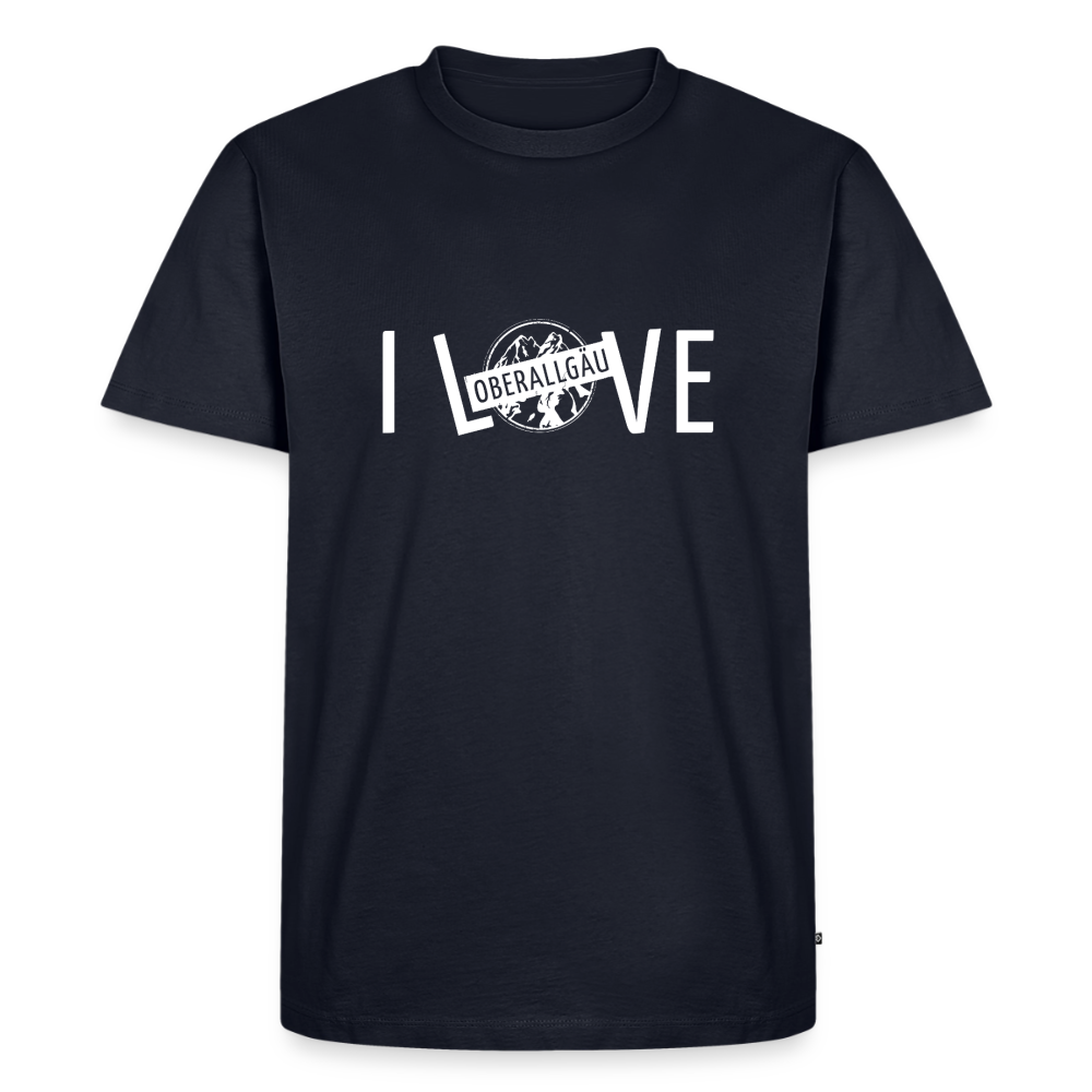 Männer Premium T-Shirt | I LOVE - Navy