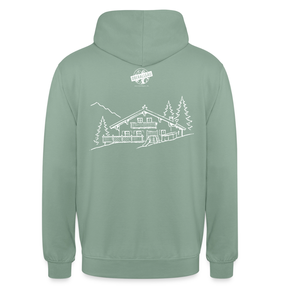 Unisex Hoodie | Untere Ochsenalpe - Graugrün