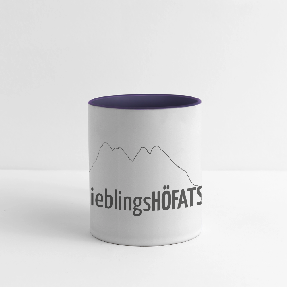 Panoramatasse | LieblingsHÖFATS - Weiß/Kobaltblau