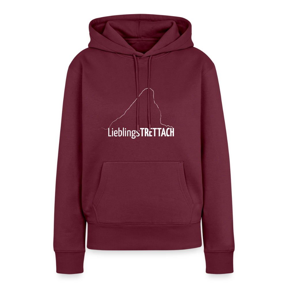 Frauen Premium Hoodie | LieblingsTRETTACH - Burgunderrot