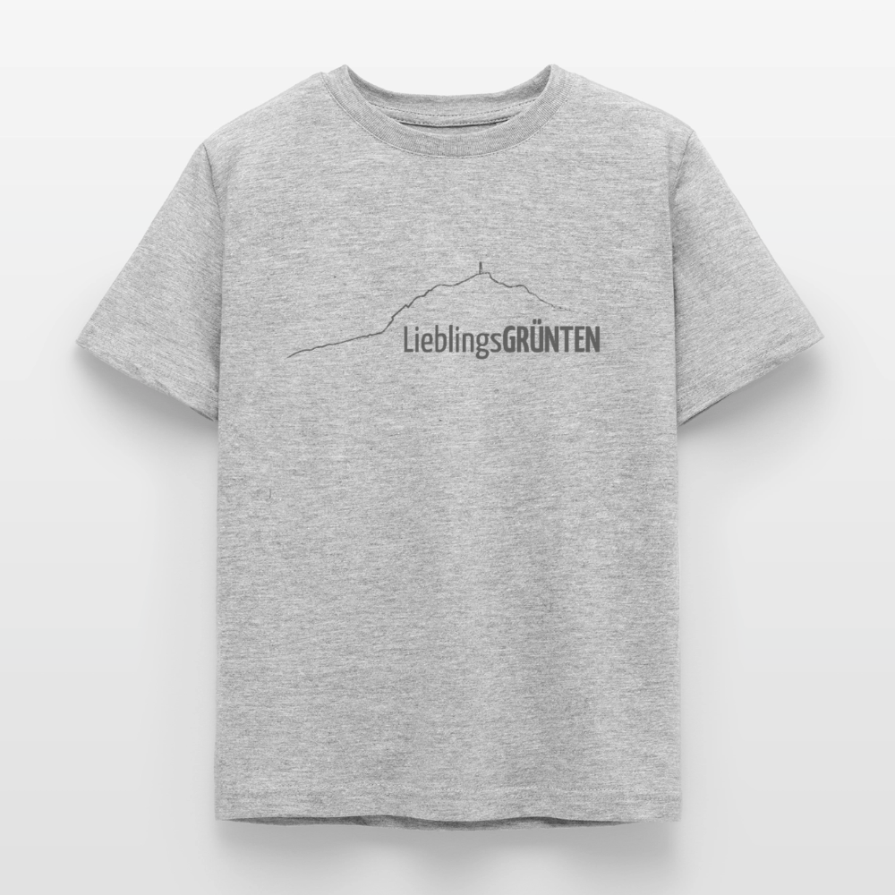 Kinder T-Shirt | LieblingsGRÜNTEN - Grau meliert