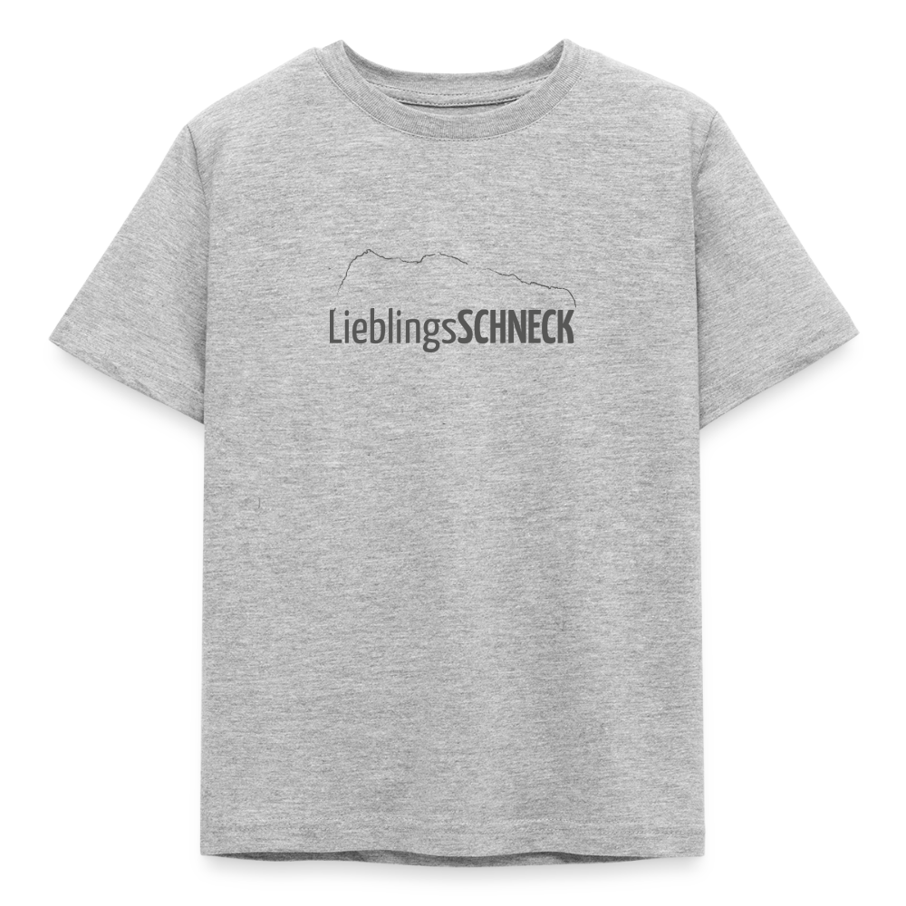 Kinder T-Shirt | LieblingsSCHNECK - Grau meliert